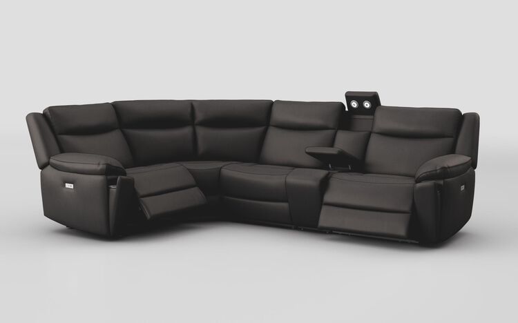 Villa 1 Corner 3 Power Recliner Sofa & Console with Lights | Villa Sofa Range | ScS
