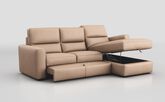 Loiano 3 Seater Sofa with Right Hand Facing Lounger & Sliding Footrest