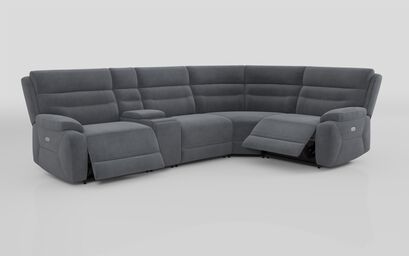 Fenton 3 Corner 1 Power Recliner Sofa with Media Console | Fenton Sofa Range | ScS