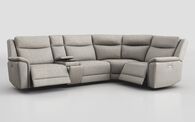 Savio 3 Corner 1 Power Recliner Sofa with Media Console & Silver Charging Pad | Savio Sofa Range | ScS