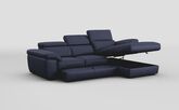 Bagnara 3 Seater Sofa with Right Hand Facing Lounger, Sliding Footrest & Manual Head Tilt