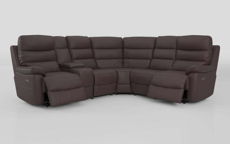 Ossett 2 Corner 2 Power Sofa with Left Hand Facing Console & Head Tilt | Ossett Sofa Range | ScS