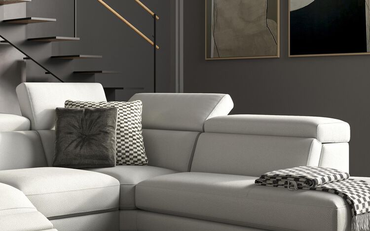 Viserba 2 Corner 3 with Right Hand Facing Power Recliner, Left Hand Facing Chaise & Manual Head Tilt | Viserba Sofa Range | ScS