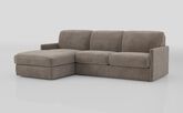 Barete Slim Arm 4 Seater Sofa Bed with Left Hand Facing Large Lounger