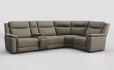 Savio 3 Corner 1 Sofa with Media Console & Black Charging Pad