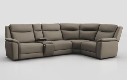 Savio 3 Corner 1 Sofa with Media Console & Black Charging Pad | Savio Sofa Range | ScS