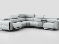 Casetti 2 Corner 2 Power Recliner Sofa Right Hand Facing Console with Power Head Tilt & Storage Arm | Casetti Sofa Range | ScS