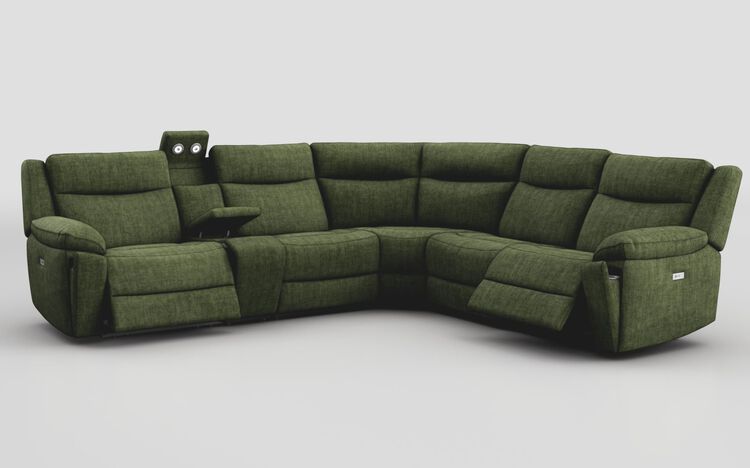 Villa 3 Corner 3 Power Recliner Sofa & Console with Lights | Villa Sofa Range | ScS