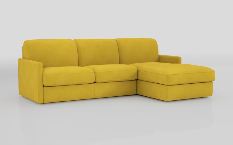 Barete Slim Arm 4 Seater Sofa Bed with Right Hand Facing Large Lounger | Barete Sofa Range | ScS