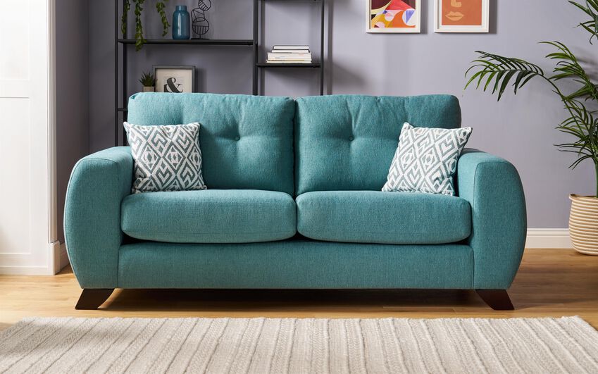 Aspen Fabric 3 Seater Standard Back Sofa