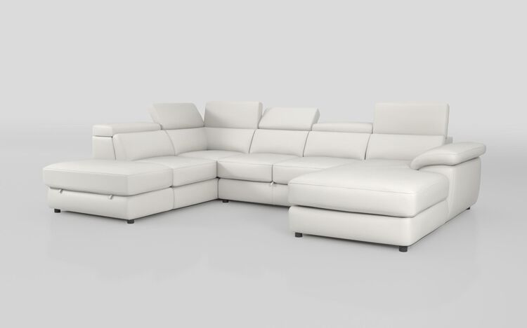 Norbello Corner Sofa Bed with Left Hand Facing Chaise and Right Hand Facing Storage Lounger and Otto | Norbello Sofa Range | ScS