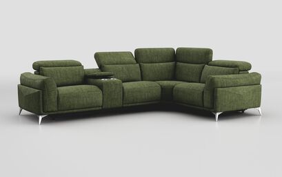 Gattolino 2 Corner 1 Static Sofa with Manual Head Tilt & Console | Gattolino Sofa Range | ScS