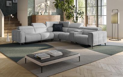 Casetti 2 Corner 2 Power Recliner Sofa with Power Head Tilt & Storage Arm | Casetti Sofa Range | ScS