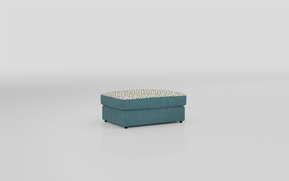 Aspen Fabric Pattern Top Banquette Footstool | Aspen Sofa Range | ScS