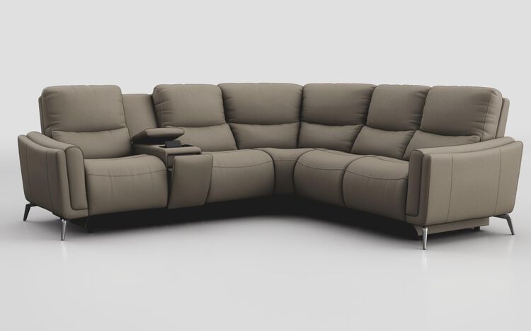 Valbiano 2 Corner 2 Power Recliner Sofa with Left Hand Facing Console | Valbiano Sofa Range | ScS