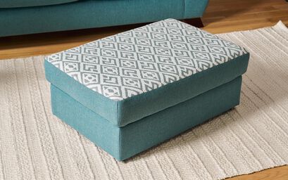 Aspen Express Pattern Top Banquette Footstool | Aspen Sofa Range | ScS
