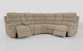 Ossett 2 Corner 2 Power Sofa with Left Hand Facing Console & Head Tilt