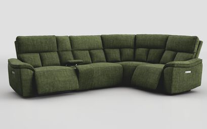 Pianello 3 Corner 1 Power Recliner Sofa with Console & Power Head Tilt | Pianello Sofa Range | ScS