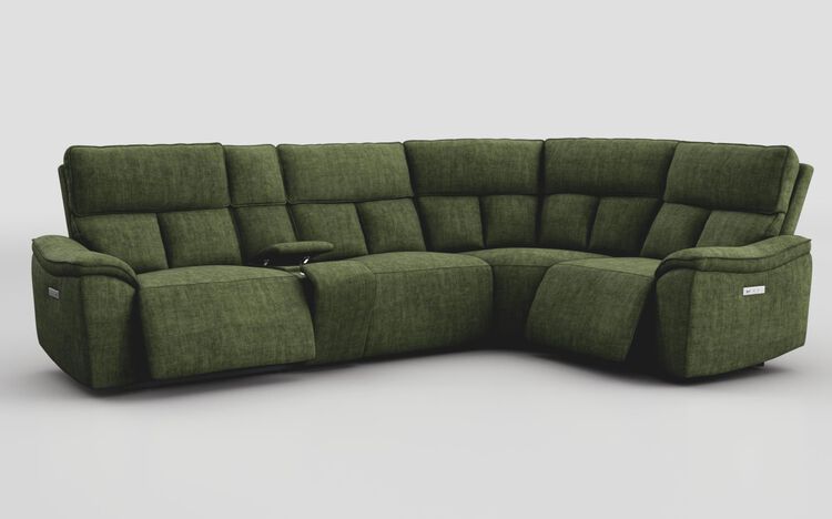 Pianello 3 Corner 1 Power Recliner Sofa with Console & Power Head Tilt | Pianello Sofa Range | ScS