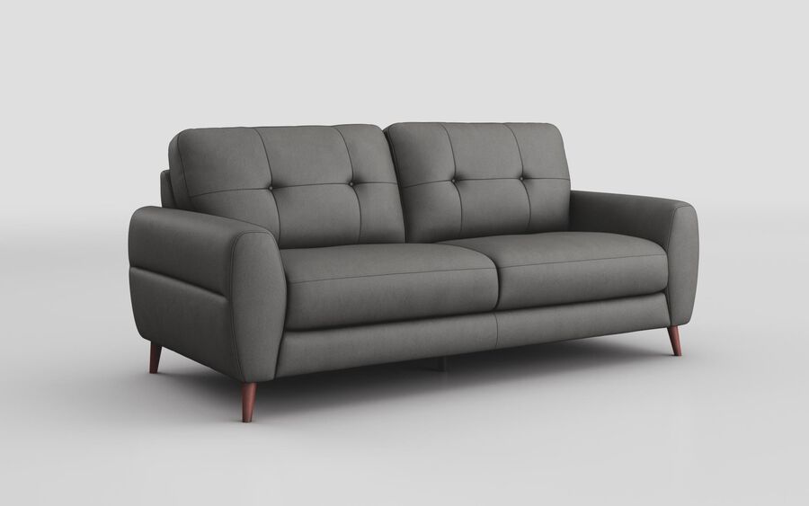 Grey Faviano 3 Seater Sofa