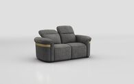 Voltana 2 Seater Sofa with Manual Head Tilt & Gold Trim | Voltana Sofa Range | ScS