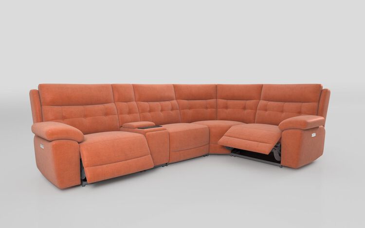Belford 3 Corner 1 Power Recliner Sofa with Media Console | Belford Sofa Range | ScS