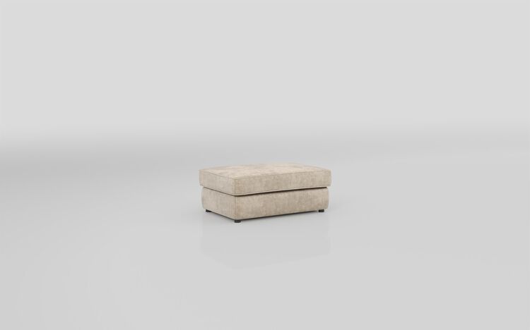 Living Esme Fabric Plain Top Banquette Footstool | Esme Sofa Range | ScS
