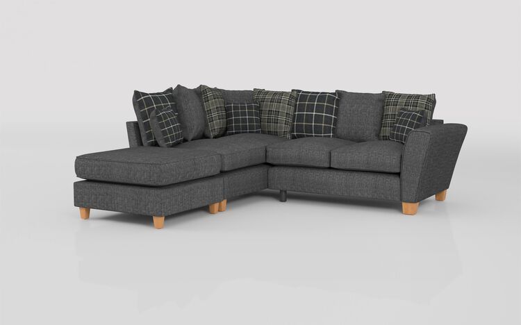 Theo Fabric 1 Corner 2 Left Hand Facing Chaise Scatter Back Sofa | Theo Sofa Range | ScS