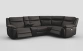Villa 3 Corner 1 Power Recliner Sofa with Console