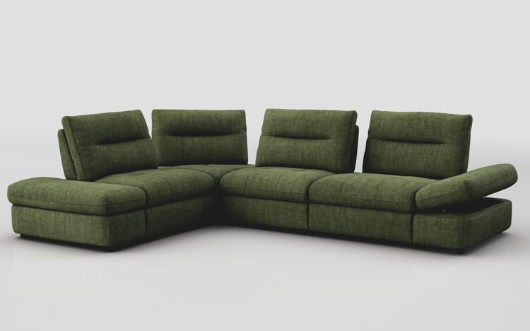 Albareto 1 Corner 2 Sofa with Manual Sliding Backs & Storage Arms | Albareto Sofa Range | ScS