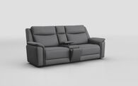 Savio 3 Seater Sofa with Media Console & Silver Charging Pad | Savio Sofa Range | ScS