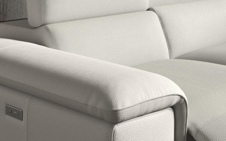 Viserba 2 Corner 3 with Right Hand Facing Power Recliner, Left Hand Facing Chaise & Manual Head Tilt | Viserba Sofa Range | ScS