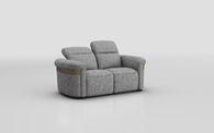 Voltana 2 Seater Sofa with Manual Head Tilt & Gold Trim | Voltana Sofa Range | ScS
