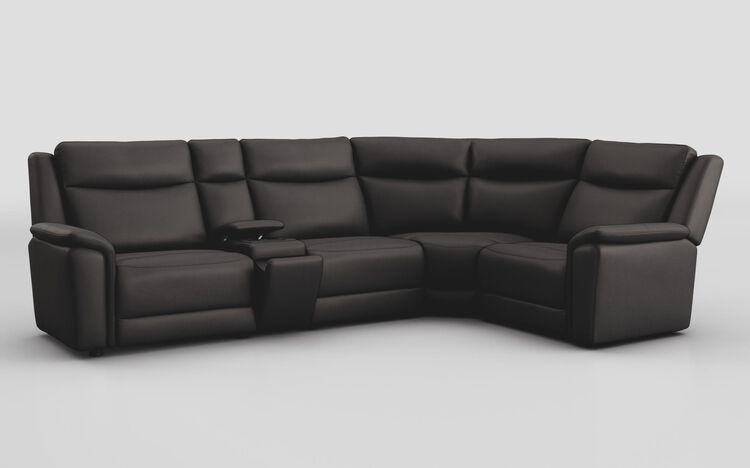 Savio 3 Corner 1 Sofa with Media Console & Silver Charging Pad | Savio Sofa Range | ScS