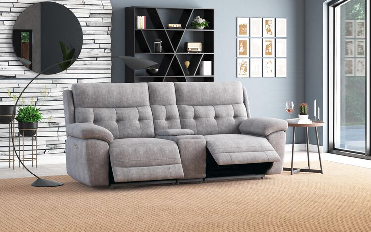 Belford 3 Seater Power Sofa with Media Console | Belford Sofa Range | ScS