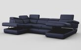Bagnara Corner Sofa with RHF Storage Lounger, LHF Chaise, Sliding Footrest & Manual Head Tilt