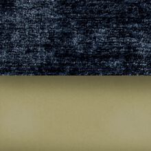 Camedria Dark Blue/Gold Metal Feet