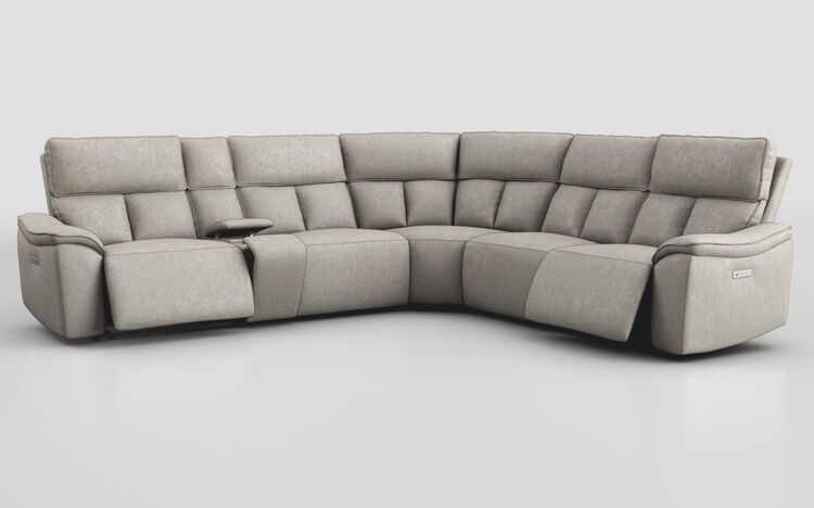 Pianello 3 Corner 3 Power Recliner Sofa with Console & Power Head Tilt | Pianello Sofa Range | ScS