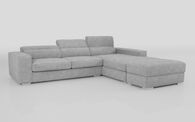 Frigento 4 Seater Sofa with Right Hand Facing Lounger and Ottoman | Frigento Sofa Range | ScS