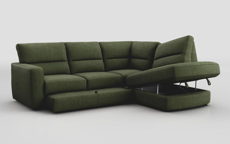 Tredozio 3 Corner 2 with Left Hand Facing Sliding Footrest & Right Hand Facing Chaise with Storage | Tredozio Sofa Range | ScS