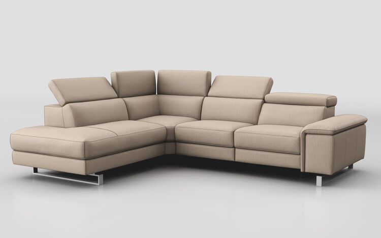 Viserba 2 Corner 3 Sofa with Left Hand Facing Chaise & Manual Head Tilt | Viserba Sofa Range | ScS