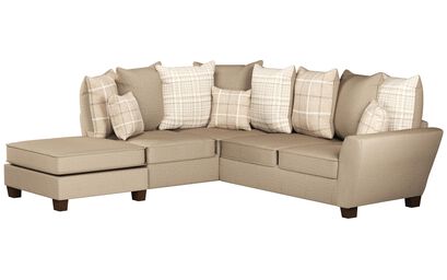 Theo Fabric 1 Corner 2 Left Hand Facing Chaise Scatter Back Sofa | Theo Sofa Range | ScS