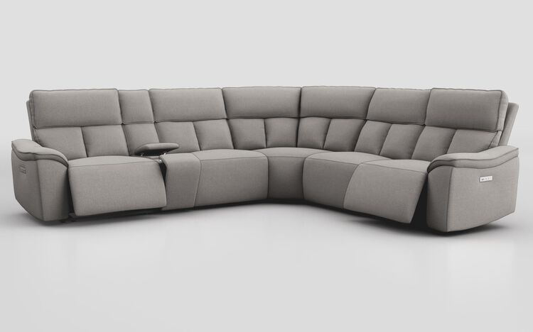 Pianello 3 Corner 3 Power Recliner Sofa with Console & Power Head Tilt | Pianello Sofa Range | ScS