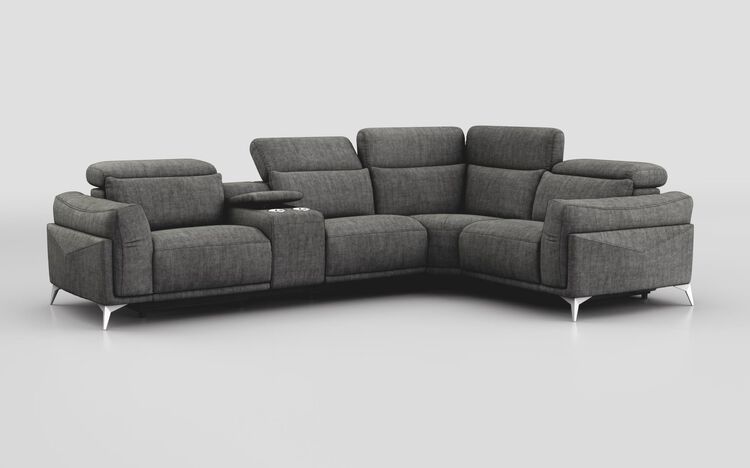 Gattolino 2 Corner 1 Static Sofa with Manual Head Tilt & Console | Gattolino Sofa Range | ScS