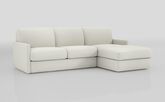 Barete Slim Arm 4 Seater Sofa Bed with Right Hand Facing Large Lounger