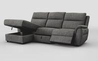 Sogliano 3 Seater Manual Recliner Sofa With Drawer & Left Hand Facing Storage Chaise | Sogliano Sofa Range | ScS