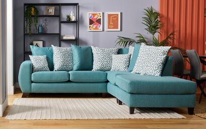 Aspen Express 2 Corner 1 Right Hand Facing Chaise Scatter Back Sofa | Aspen Sofa Range | ScS