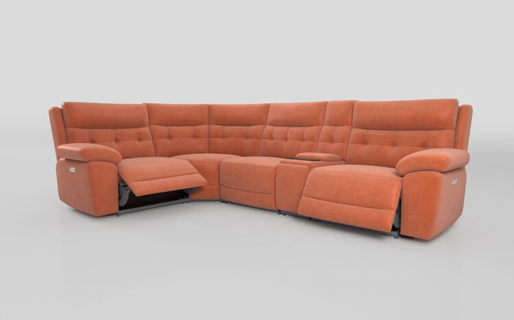 Belford 1 Corner 3 Power Recliner Sofa with Media Unit and Power Head Tilt | Belford Sofa Range | ScS