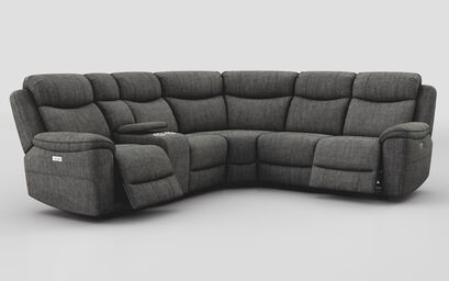 Tiglio 2 Corner 2 Power Recliner Sofa with Left Hand Facing Console | Tiglio Sofa Range | ScS