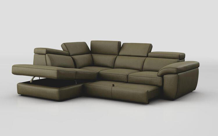 Bagnara 1 Corner 2 Left Hand Facing Storage Chaise with Sliding Footrest & Manual Head Tilt | Bagnara Sofa Range | ScS